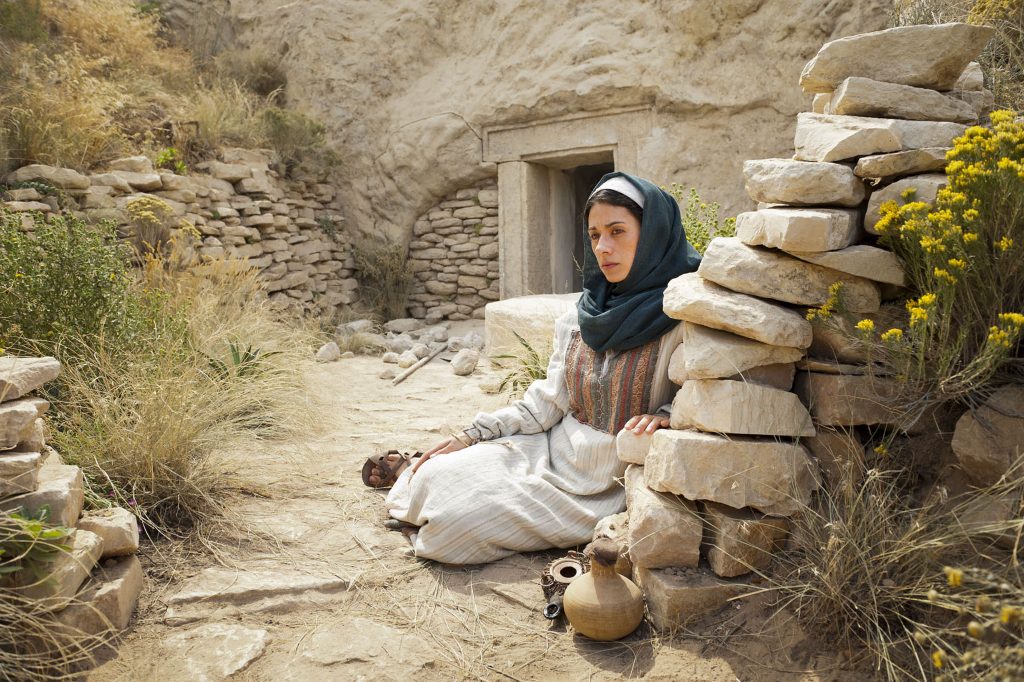 Mary at the tomb